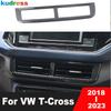 Для Volkswagen VW T-cross Tcross 2018-    Накладки на рамку центрального воздуховода из углеродного волокна, Декоративные накладки, Автоаксессуары