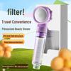 Lotus Head Universal Travel Shower Filter - Powerful Mini Showerhead for Hotels