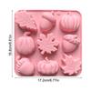 Pumpkin Maple Scent Candle Silicone Mold Baking Tools DIY Thanksgiving Plaster Resin for Decor Handmade Autumn Harvest Souvenir
