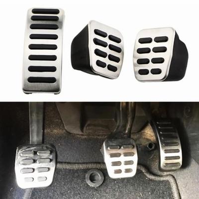 Чехол на педали автомобиля из нержавеющей стали для Volkswagen VW Ibiza 6K 6L 6J Skoda Fabia Polo 9N 6R Bora Golf MK4 IV, накладки на педали газа и тормоза