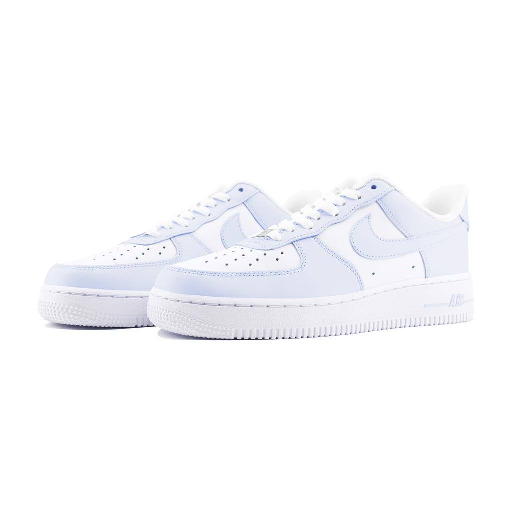 Nike Air Force 1 Slip Resistant Abrasion Resistant Low top Skateboard Shoes Unisex White Blue DD8959-100(Team1253-air)