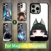 ZZZ H-Hoshimi M-Miyabi Чехол для телефона iPhone 17,12,11,16,15,13,14,Pro,Max,Plus,Mini, Для Magsafe, Магнитный чехол для беспроводной зарядки