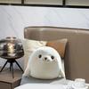 Vikama White Spotted Seal Plush Pillowcase - Cute And Fluffy Design For Living Room Bedroom Or Sofa Decor