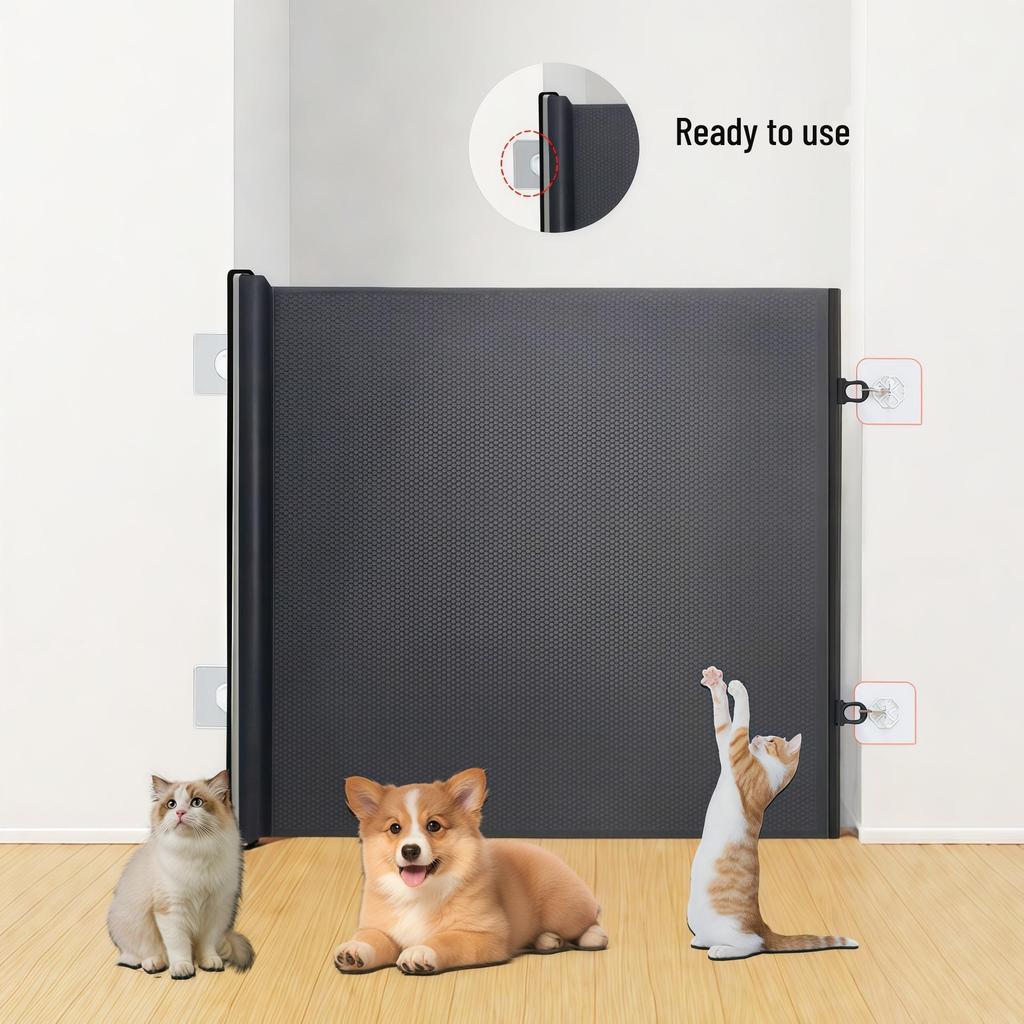 Retractable Anti-Jump Cat Door Barrier & Gate