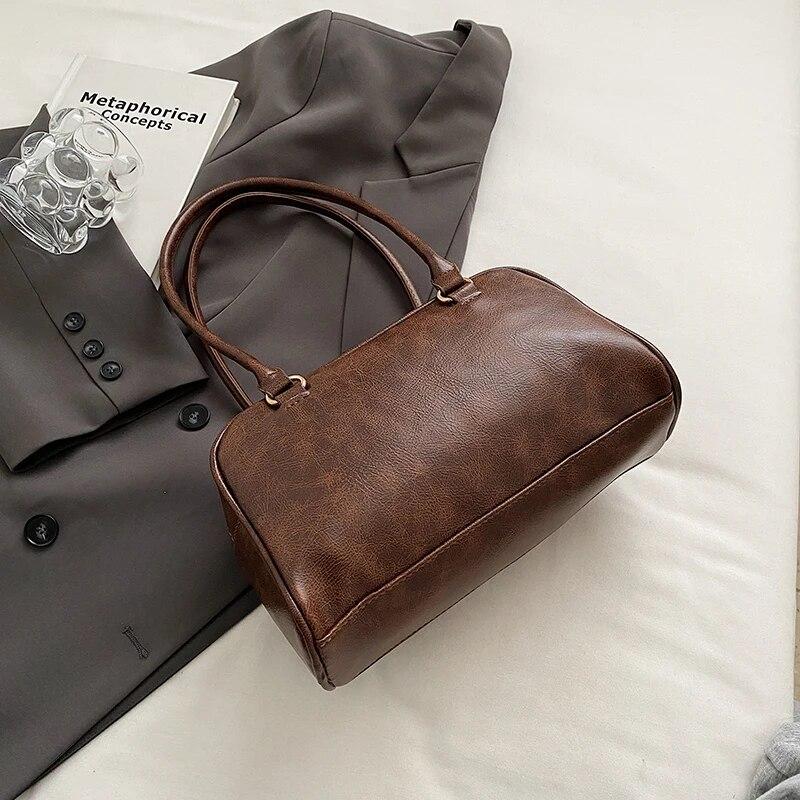 Маленькие сумки на плечо с двойными карманами для женщин, новинка 2024 года, модный тренд, дизайнерская сумка подмышками, женские сумки и кошельки