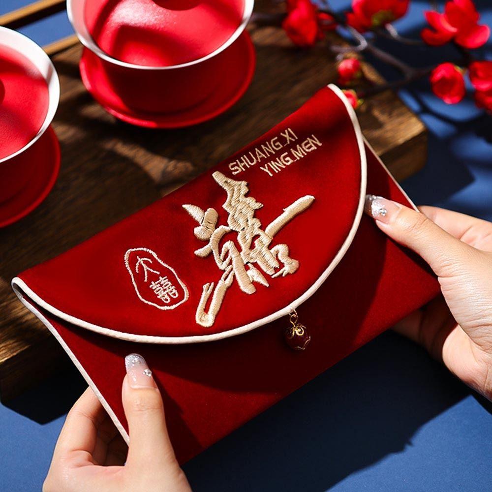 Best Wishes Wedding Red Envelope Multiple Patterns Red Money Packet HongBao  Spring Festival