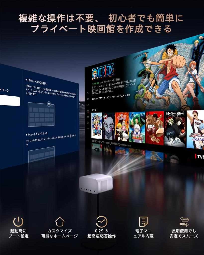 Видеопроектор для дома 4K 800 ANSI автоматическая коррекция трапецеидальных искажений Dolby WIFI большой зум совместимый с домом смарт-проектор с Movin просмотр даже при ярком свете