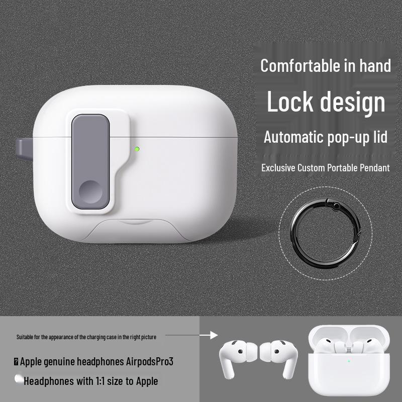 Защитный чехол для AirPods Pro 3: Бизнес-чехол-раскладушка для Bluetooth-наушников 2-го и 3-го поколений.