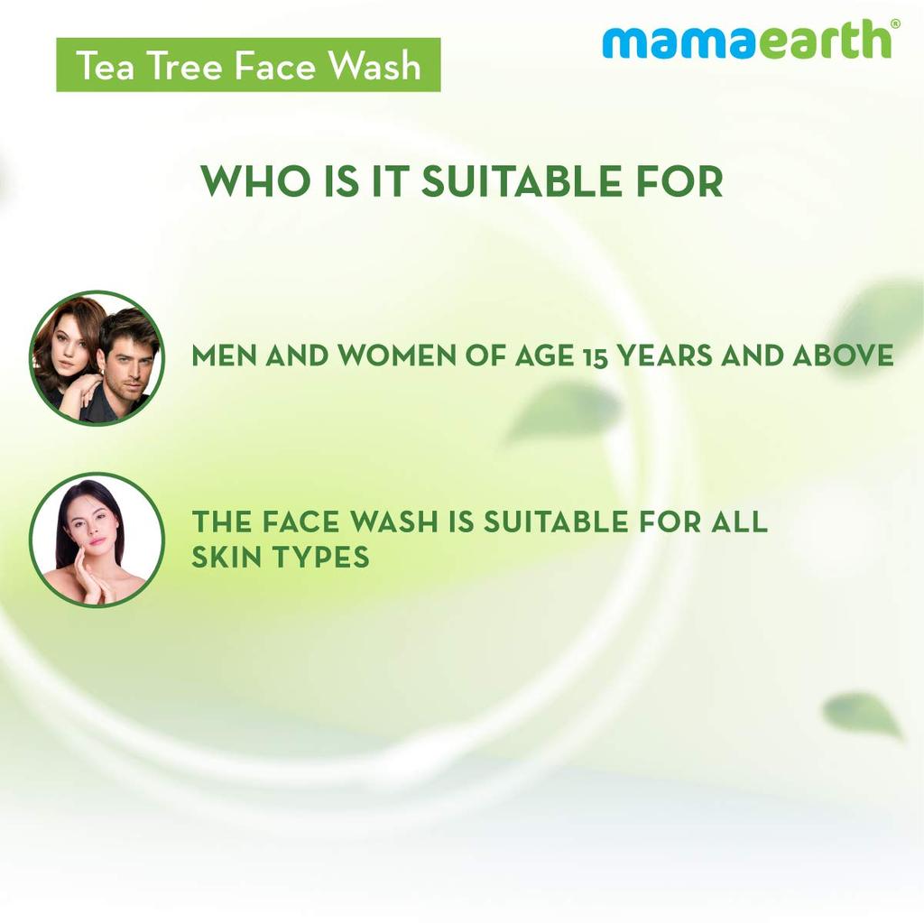 Mamaearth Tea Tree Face Wash with Neem for Acne & Pimples – 250ml
