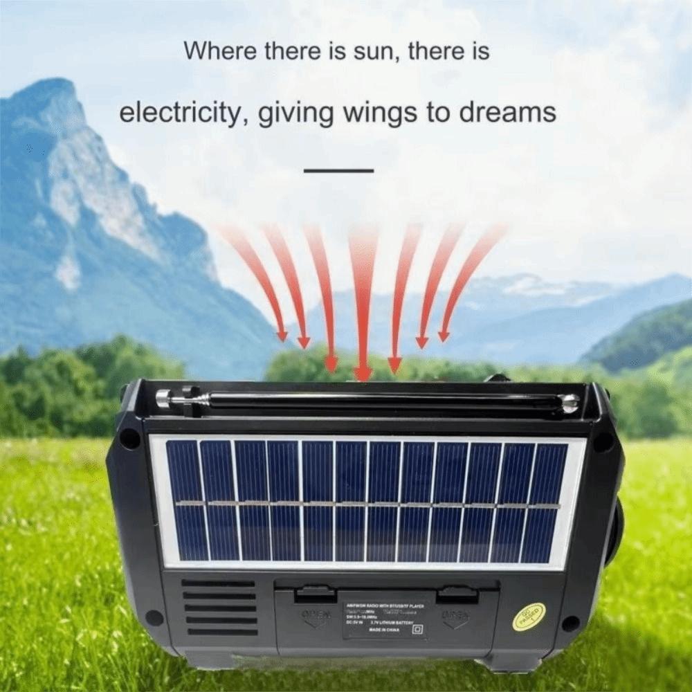 Hand Crank Charging Portable FM Radio High Sensitivity Bluetooth Speaker Emergency Preparedness