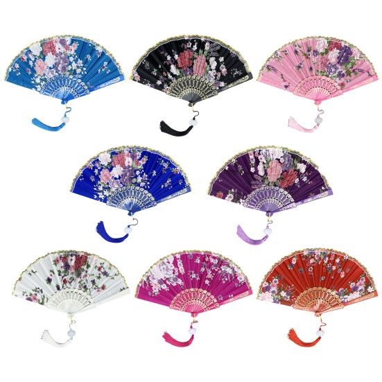 Складной веер в китайском стиле с кисточками, переносной летний вентилятор для охлаждения, украшение для танцевальных представлений, реквизит для костюмов для вечеринок
