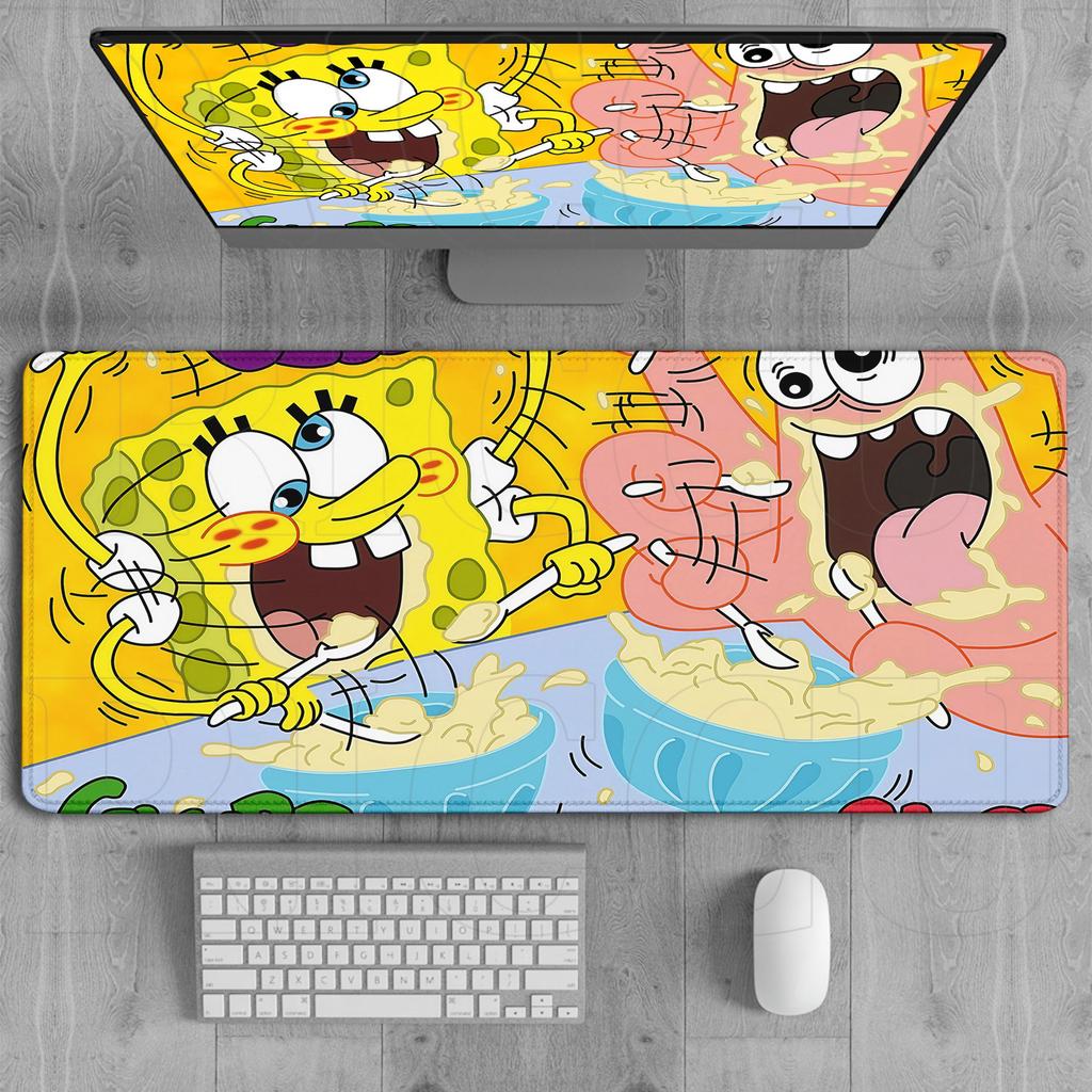 XXL HD Printing SpongeBob SquarePants MousePad PC Accessories Cute Office Table Desk Mat Table Keyboard Expand Mouse Pad carpet