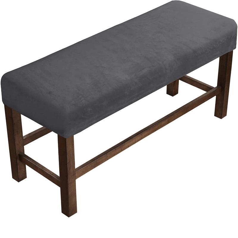 Бархатные мягкие эластичные чехлы для столовой и спандекса, эластичные чехлы на стулья, скамейки, чехол, защита для сиденья для гостиной, кухни, спальни