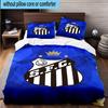 3pcs Fc Crest Design Printed Bedding Set Duvet Cover Closure Includes 1 Duvet Cover & 2 Pillowcases Bedding Sets Home Decor Gifts