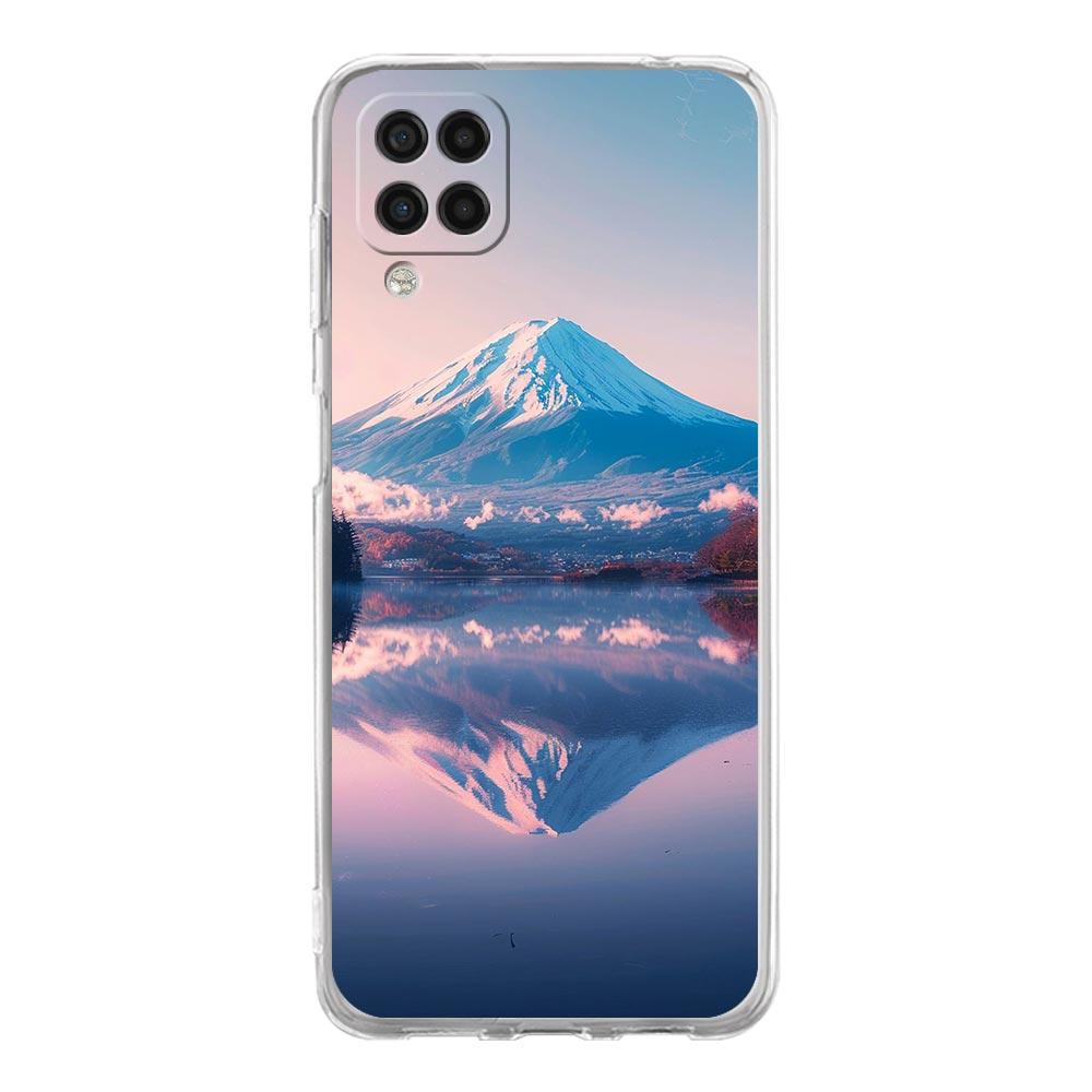 Чехол для телефона Samsung A13 A33 A35 A55 A73 A53 A23 A51 A71 A21S A41 A05s A03S A15 A25 5G Чехол Япония Гора Фудзи Цветок сакуры