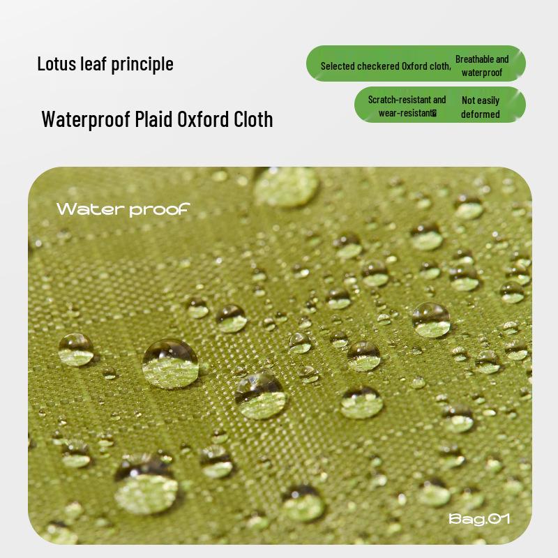 Складная водонепроницаемая сумка-тоут большой вместимости - Однотонная, из экологичной ткани Оксфорд для покупок