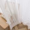 Французская романтика вышитые кружева занавеска на окно занавеска новая гостиная балкон полосатый экран на окно пастораль маленькая свежая белая пряжа