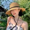 Wide Brim Straw Bucket Hat Summer Visor Cap American Women's Straw Hat  Travel