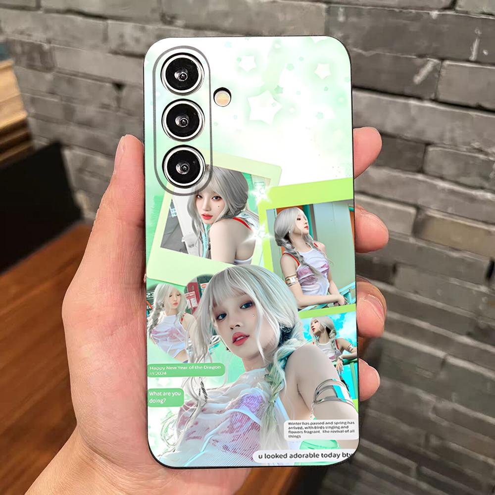 Чехол для телефона Singer S-Song Y-Yuqi для Samsung S26 S25 Edge S24 S23 S22 S21 S20 Ultra Plus Fe Galaxy Силиконовый чехол