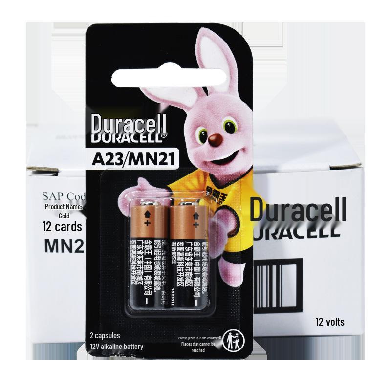 Duracell 12V 23A Alkaline Battery for Remote Controls & Doorbells, Mercury-Free, MN21, 2-Pack