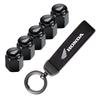 Motorcycle Tire Wheel Valve Caps Cover Suede Car Keychain Keyring For HONDA Hornet NT1100 CBR CB Shadow PCX VFR XADV Forza ZOPJT1
