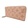 Used Zippy Wallet M82755 7940 (12564) - Current Model - Perforated Pink RFID Monogram Mahina Rose Jasmine Women's from