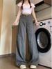 Women's High Waist Retro Wide Leg Cargo Jeans