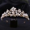 Bridal Pearl Handmade Crown Silver Branch Princess Crown Tiara Crown Headband Birthday Crown Hair Accessories
