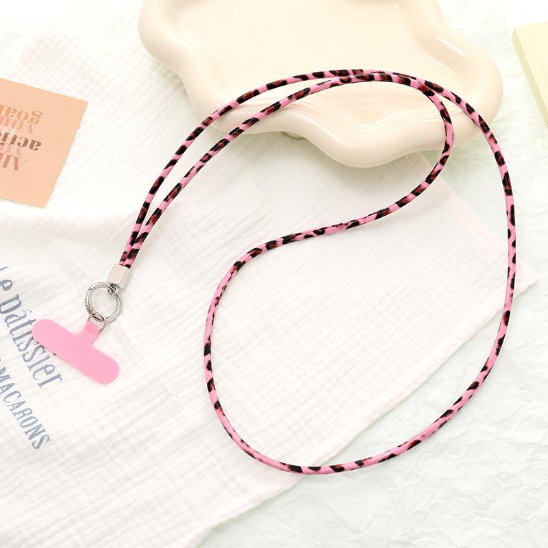 Цепочка для телефона с леопардовым принтом - Универсальный короткий шнурок и ремешок через плечо