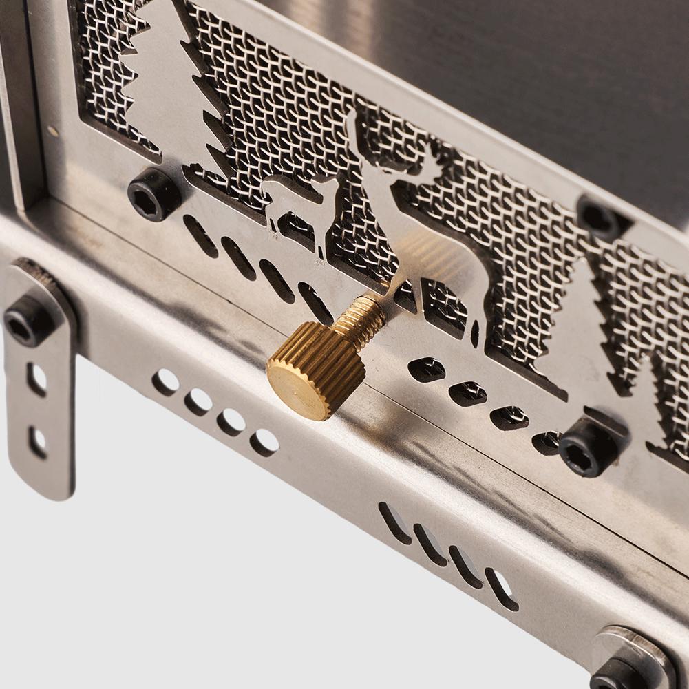 Мини-печь для палатки с дымоходом, уличная дровяная печь из нержавеющей стали, подходящая для походов на рыбалку