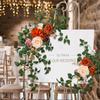 Искусственная арка Цветочная занавеска Газовая роза Пион Цветок Имитация Цветка Двухкомпонентное украшение для свадебного зала