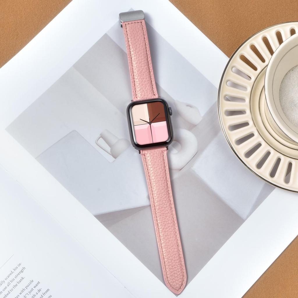 Магнитный кожаный ремешок для Apple Watch 10 ремешок 46 мм 42 мм 44 мм 45 мм 49 мм 40 41 мм Браслет correa iWatch Series ultra 5 6 se 7 8 9