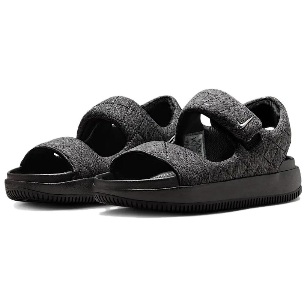 Nike Calm Sandal SE Black Metallic Silver Women Sneakers HJ9000-002