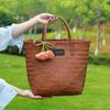 Летняя сумка ручной работы: Вместительная переносная пляжная и овощная корзина для женщин (Издание 2025 г.)