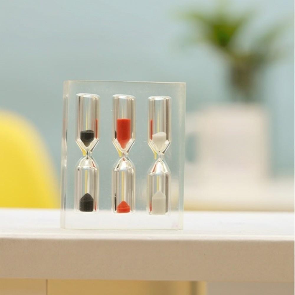 Colorful Acrylic Hourglass Timer Portable Sand Timer Clock 1/2/3/4/5 Minutes Hourglass School Use