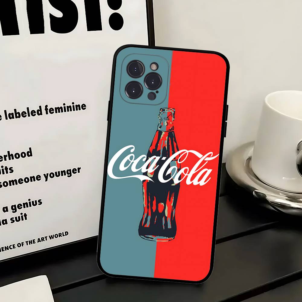 Горячий C-Coca Напитки C-Cola Чехол для телефона Для IPhone 17 16 14 15 13 12 11 Pro Max Plus Силиконовый Мягкий Чехол