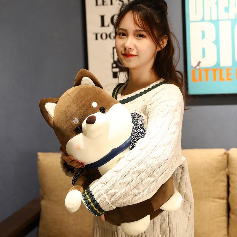 25/35/45 см милая подставка для собак Шиба-ину, плюшевые игрушки, мягкие кавайные животные, мультяшные подушки, куклы, подарок для детей, маленьких детей