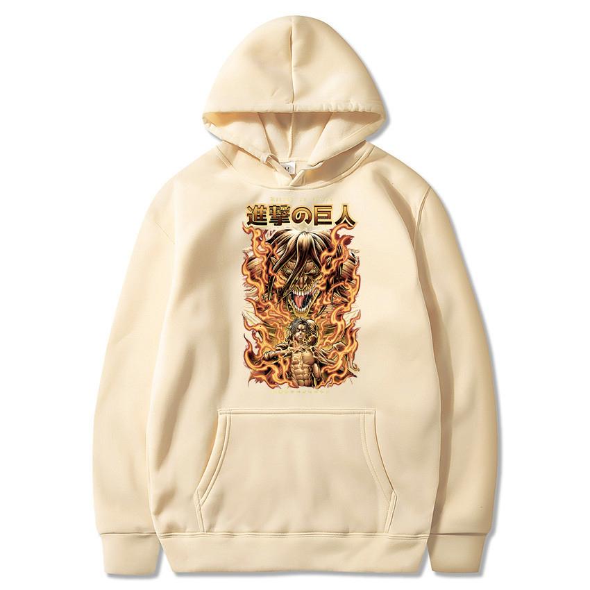 Autumn collection game print hoodie casual wear giant casual pullover solid colour stylish streetwear anime Harajuku warm top