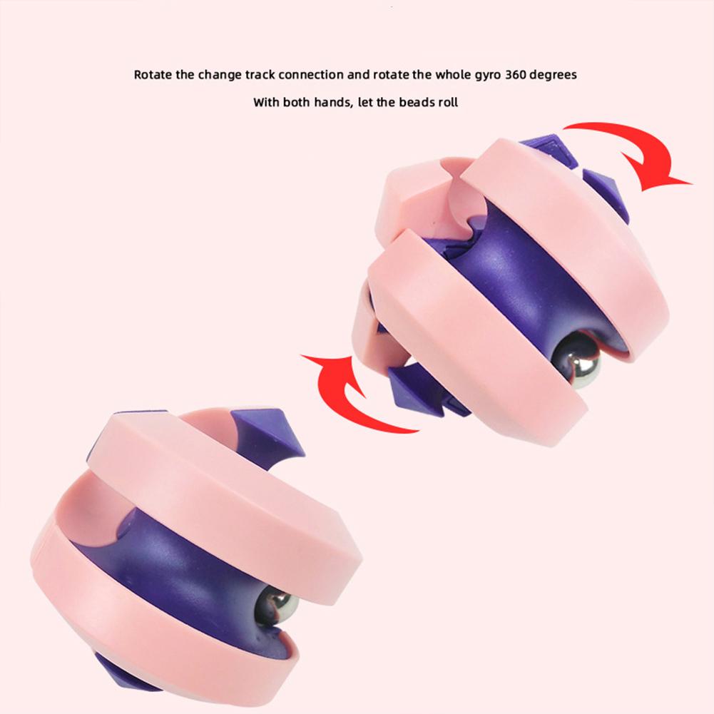 Ball Track Magic Cube Colored Pinball Gyro Novelty Intellectual Stress Relieve Puzzle Game Creative Interactive Magic Balls Toy