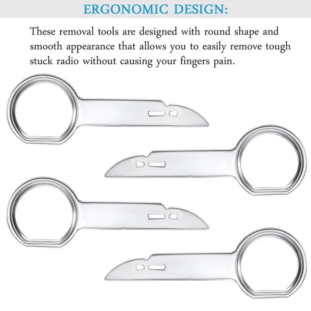 4PCS Car Radio Removal Tool Stereo Key Useful Radio Stereo Release Removal Install Tool Car Repair Accessories Removal