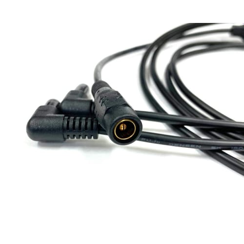 Pro Cable LAC-CT Branch Cable for Effects Pedals (All Unplated, 4-Way Center Branch, L-Shaped Plug)