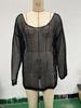 European & American Mesh Knit Bikini Cover-Up Sweater - Women's Summer Beach Sunscreen Shirt