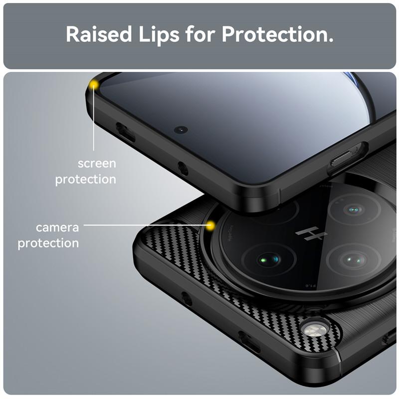 Чехол для OPPO Find X8 Pro Чехол для OPPO Find X8 Pro Чехол 6,78 дюйма из углеродного волокна Противоударный силиконовый бампер для OPPO Find X8 Pro