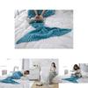Mermaid Tail Blanket For Teens With Faux Cashmere Material Cozy Gift For Spring And Autumn Use