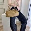 Ins Internet Celebrity Xiaojing Niche Underarm Thick Chain Crossbody Pleated Cloud Portable Shoulder Bag Female 2025