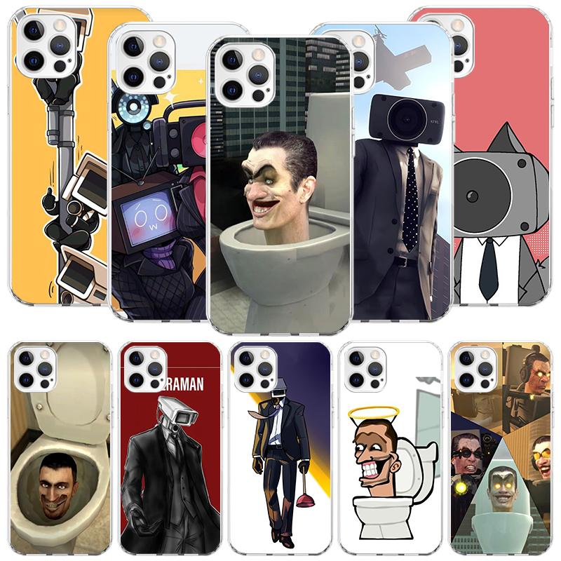 S-Skibidi Toilet Mobile Cell Phone Case For iPhone 17 Air 16 15 Plus 11 14 Pro Max 13 Mini 12 7 8 + SE Pattern Art Customized Co