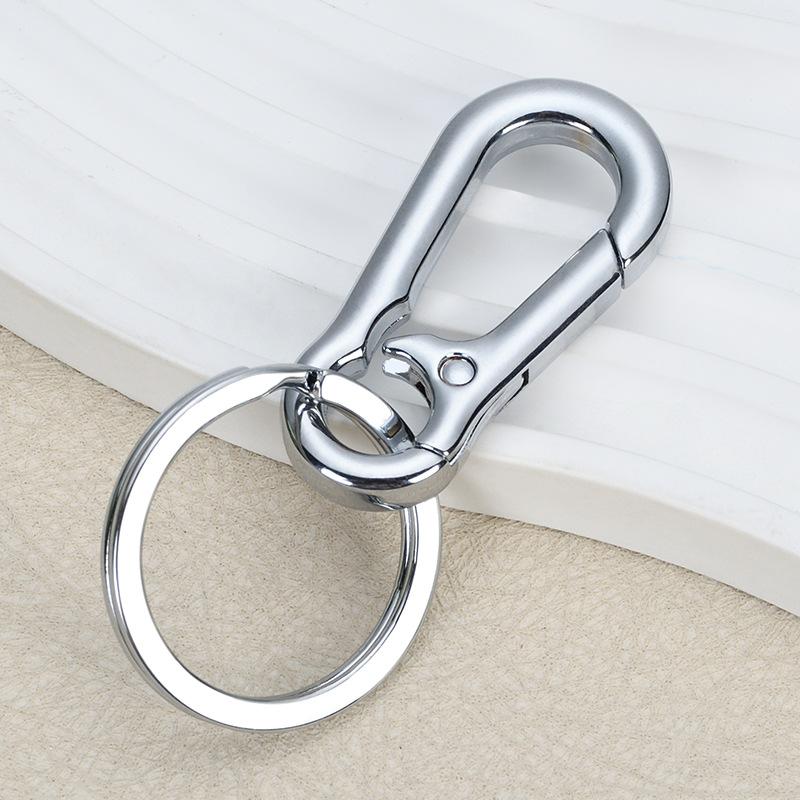 Premium Safety Mountaineering Buckle Creative Car Keychain Men's Waist Hanging Anti-Lost Key Chain Metal Hook Buckle Small Gift