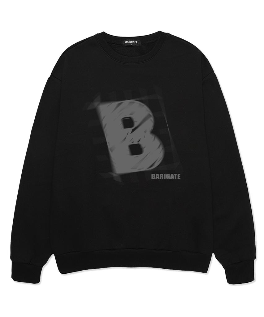 Baligeiteu B # Свитшот оверсайз (Bls024) черный (Тип B)
