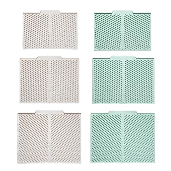 Силиконовый коврик для сушки посуды для кухонной столешницы, быстросохнущий, термостойкий, подставка для кастрюль, силиконовый коврик, нескользящая подкладка для защиты разделочной доски