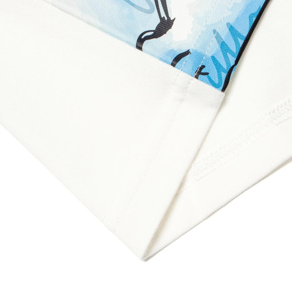 Li Ning X Disney Collaboration Stitch Cartoon Print Loose Short Sleeve T-Shirt Women Tops Off-White AHST498-1